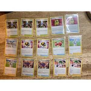 Lot Of 39 Pokemon TCG Trainer Cards Including Roseannes Backup Quick Ball & More